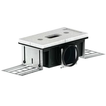 ComfoTube CLD-P 90 Levegőnyílás ház, 115 mm, hosszú oldalon csatlakozó
