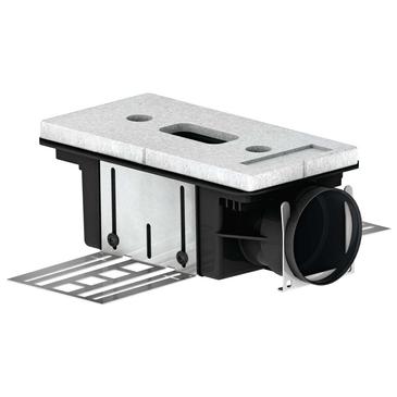 ComfoTube CLD-P 75 Levegőnyílás ház, 85 mm, rövid oldalon csatlakozó